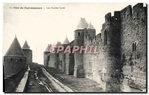 Ansichtskarte AK Cite De Carcassonne Les Hautes Lices