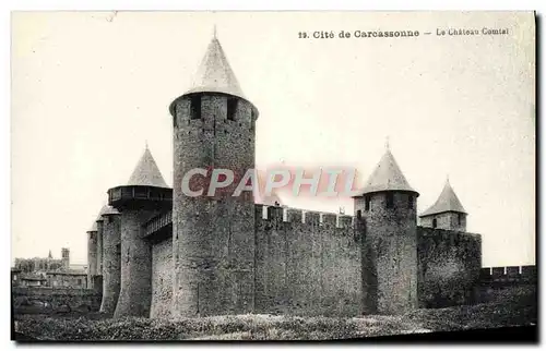 Ansichtskarte AK Cite De Carcassonne Le Chateau Comtal