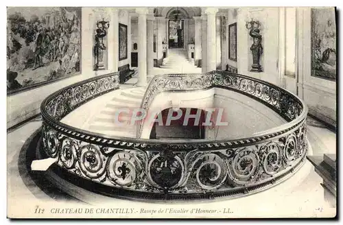 Cartes postales Chateau De Chantilly Rampe De I&#39Escalier D&#39Honneur