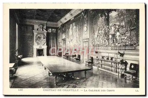 Ansichtskarte AK Chateau De Chantilly La Galerie Des Cerfs