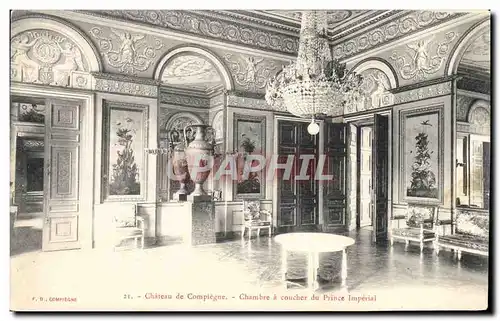 Cartes postales Chateau De Compiegne Chambre A Coucher Du Prince Imperial