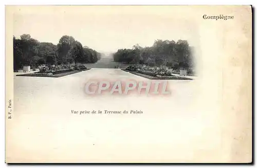 Cartes postales Compiegne Vue Prise De La Terrusse Du Palais