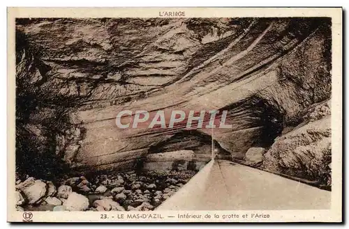 Ansichtskarte AK Le Mas D&#39Azil Interieur De La Grotte et l&#39Arize