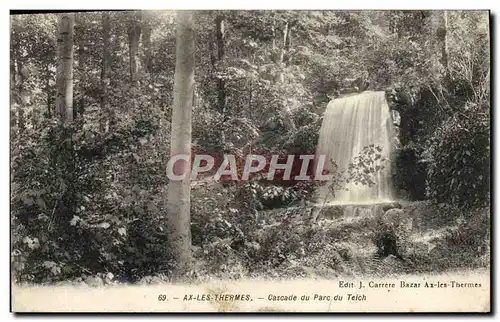 Ansichtskarte AK Ax Les Thermes Cascade Du Parc Du Telch