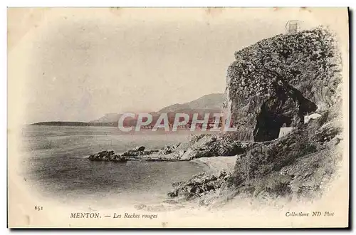 Cartes postales Menton Les Roches Rouges