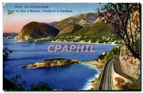 Cartes postales La Cote D&#39Azur Route De Nice A Monaco I&#39Isolette Et Le Cap Roux