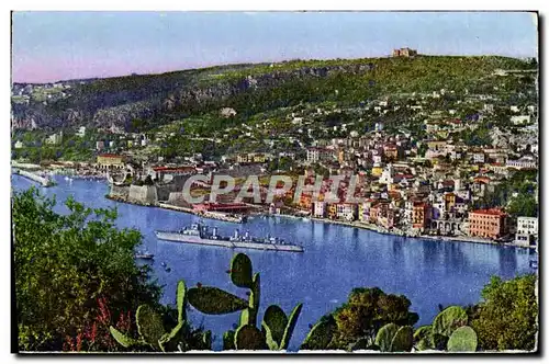 Cartes postales Villefranche Vue Generale Bateau