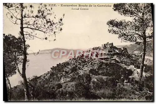 Cartes postales Eze Excursion Route De La Corniche