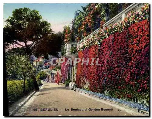 Ansichtskarte AK Beaulieu Le Boulevard Gordon Bennett