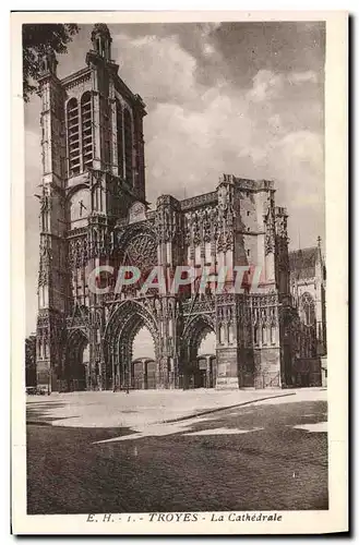 Cartes postales Troyes La Cathedrale