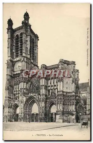 Cartes postales Troyes La Cathedrale
