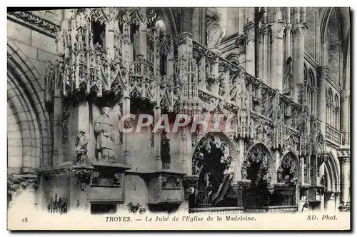 Ansichtskarte AK Troyes Le Jube De I&#39Eglise De La Madeleine