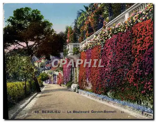 Ansichtskarte AK Beaulieu Le Boulevard Gordon Bennett