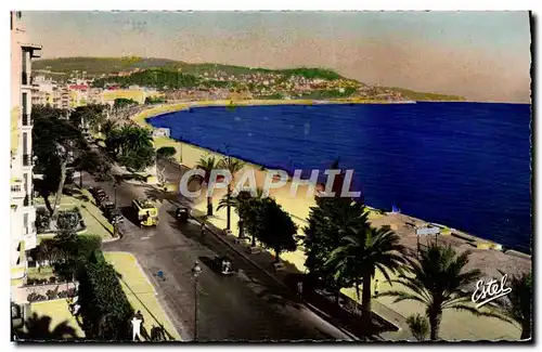 Cartes postales moderne Nice La Promenade Des Anglais Et La Pointe du Mont Boron