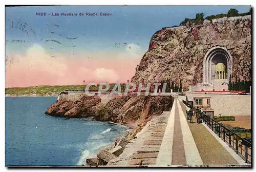 Cartes postales Nice Les Rochers De Rauba Capeu