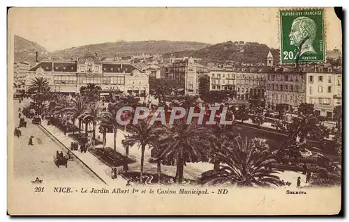 Ansichtskarte AK Nice Le Jardin Albert 1er Et Le Casino Municipal