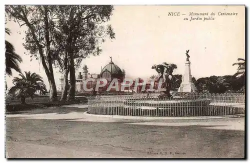 Cartes postales Nice Monument Du Centenaire Au Jardin Public