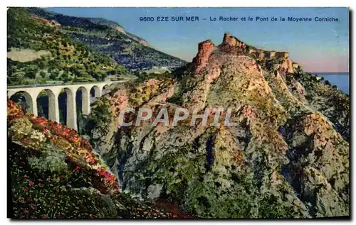 Ansichtskarte AK Eze Sur Mer Le Rocher Et Le Pont De La Moyenne Corniche