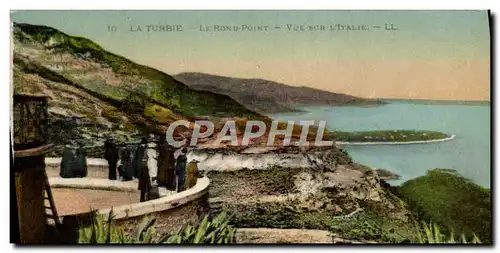 Cartes postales La Turbie Le Rond Point Vue Sur L'Italie