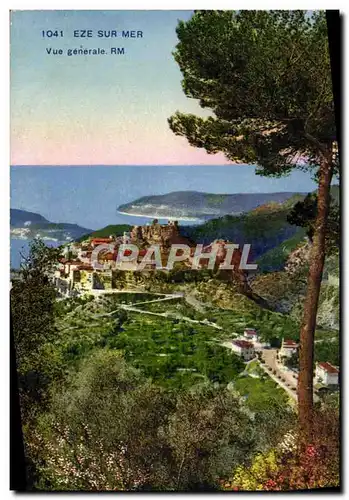 Cartes postales Eze Sur Mer Vue Generale