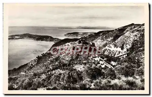 Cartes postales Eze Vue Generale Et La Moyenne Corniche