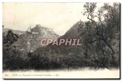 Cartes postales Eze Vue Prise A La Grande Corniche