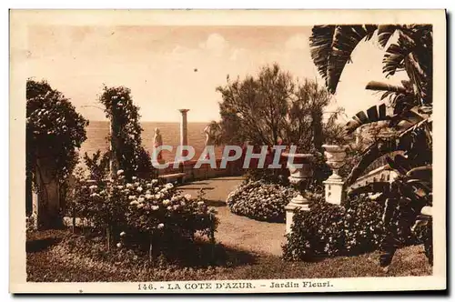 Ansichtskarte AK La Cote D&#39Azur Jardin Fleuri