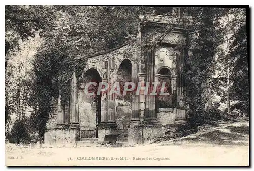 Cartes postales Coulommiers Ruines Des Capucins