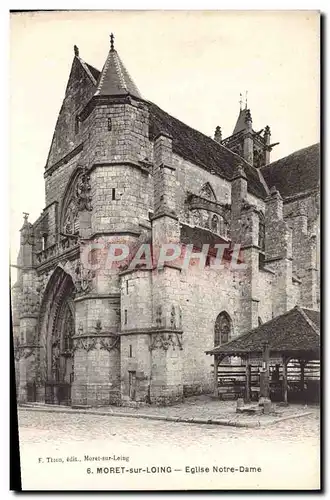 Ansichtskarte AK Moret Sur Loing Eglise Notre Dame