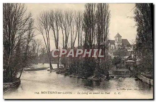 Cartes postales Montigny Sur Loing Le Loing En Amont Du Pont