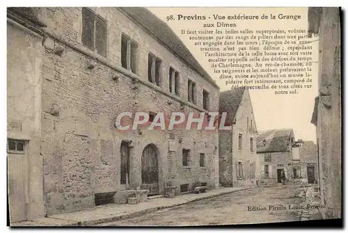 Cartes postales Provins Vue Exterieure De La Grange Aux Dimes