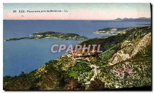 Cartes postales Eze Panorama Pris De Bellevue