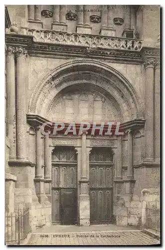 Ansichtskarte AK Evreux Porche de la Cathedrale