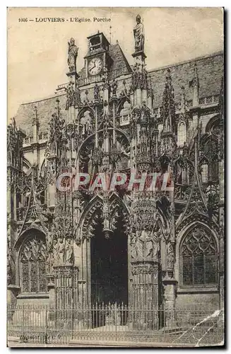 Cartes postales Louviers L&#39Eglise Porche