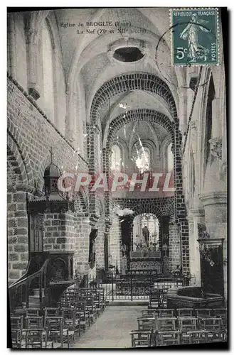 Cartes postales Eglise de Broglie La Nef