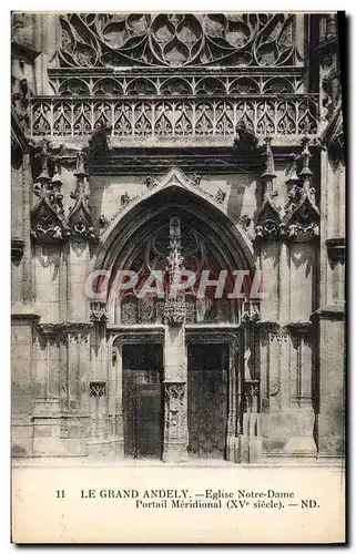 Ansichtskarte AK Le Grand Andely Eglise Notre Dame Portail meridional