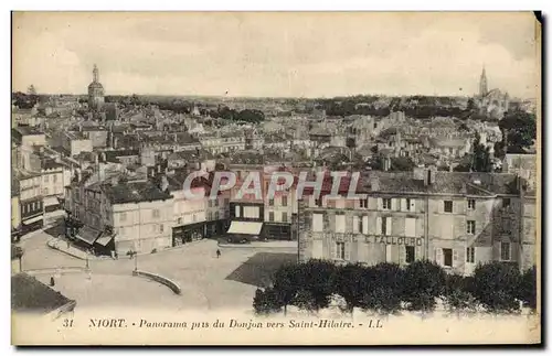 Cartes postales Niort Panorama Pris du Donjon Vers Saint Hilaire