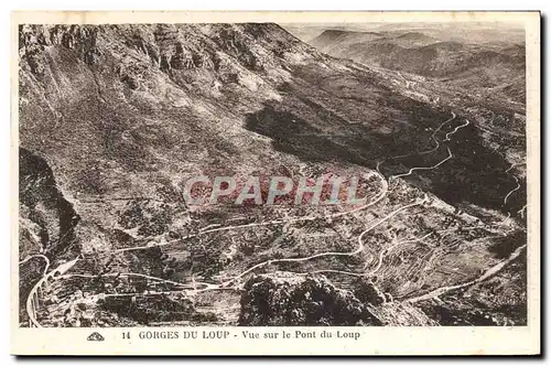 Cartes postales Gorges Du Loup Vue Sur le Pont du Loup