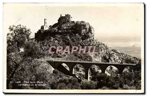 Ansichtskarte AK Eze Sur Mer Le Viaduc et le Village