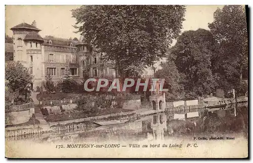 Cartes postales Montigny Sur Loing Villa au bord du Loing