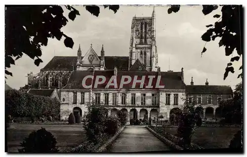 Moderne Karte Meaux Le musee et la cathedrale Vus du jardin Bossuet