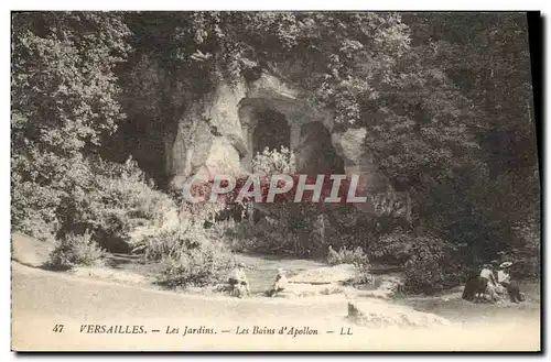 Cartes postales Versailles Les Jardins Les Bains d&#39Apollon