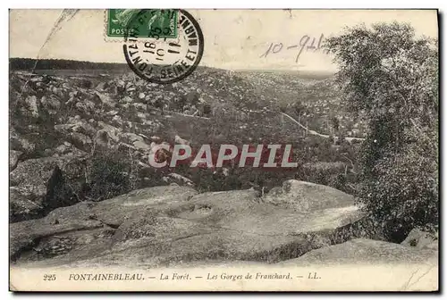 Cartes postales Fontainebleau La foret Les gorges de Franchard