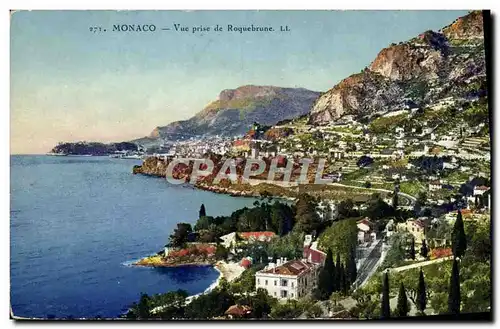 Ansichtskarte AK Monaco Vue Prise de Roquebrune