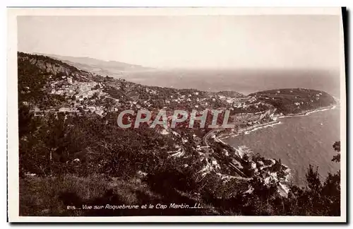 Cartes postales Vue sur Roquebrune et le Cap Martin