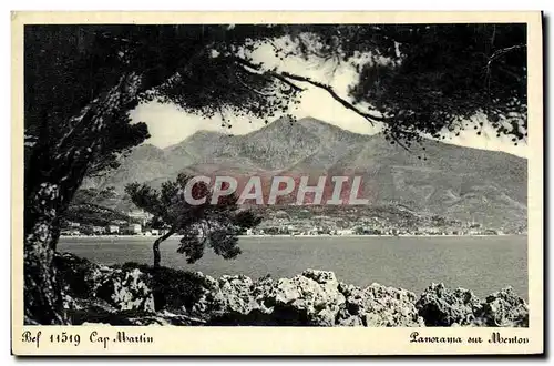 Cartes postales Cap Martin Panorama Sur Menton