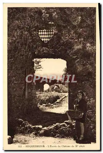 Cartes postales Roquebrune L&#39Entree du Chateau du 10eme Enfant