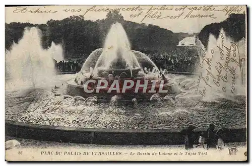 Cartes postales Versailles Le Bassin de Latone et le Tapis Vert