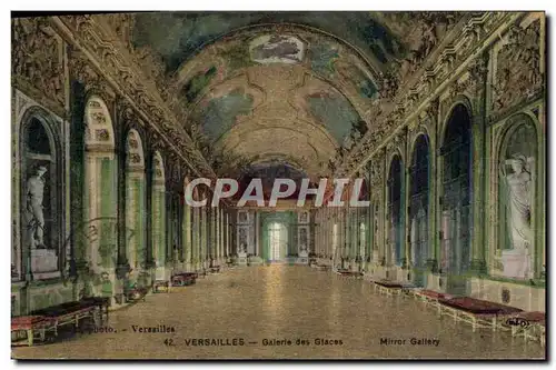 Cartes postales Versailles Galerie des Glaces