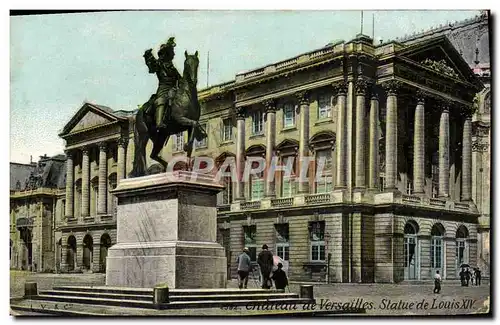 Cartes postales Versailles Statue de Louis XIV